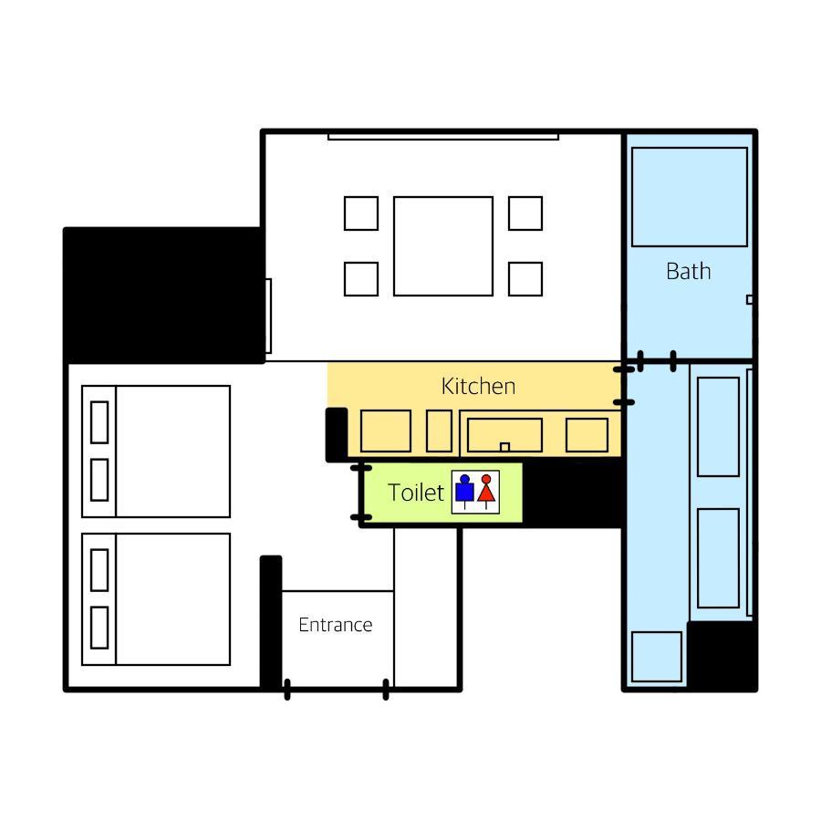 Grand Base Haruyoshi Aparthotel Fukuoka  Eksteriør bilde