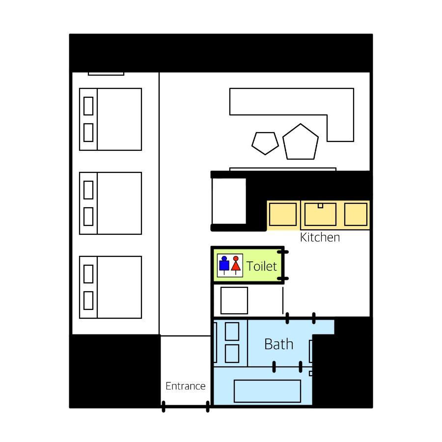 Grand Base Haruyoshi Aparthotel Fukuoka  Eksteriør bilde